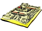 Topographical drawing of the Temple in NT times